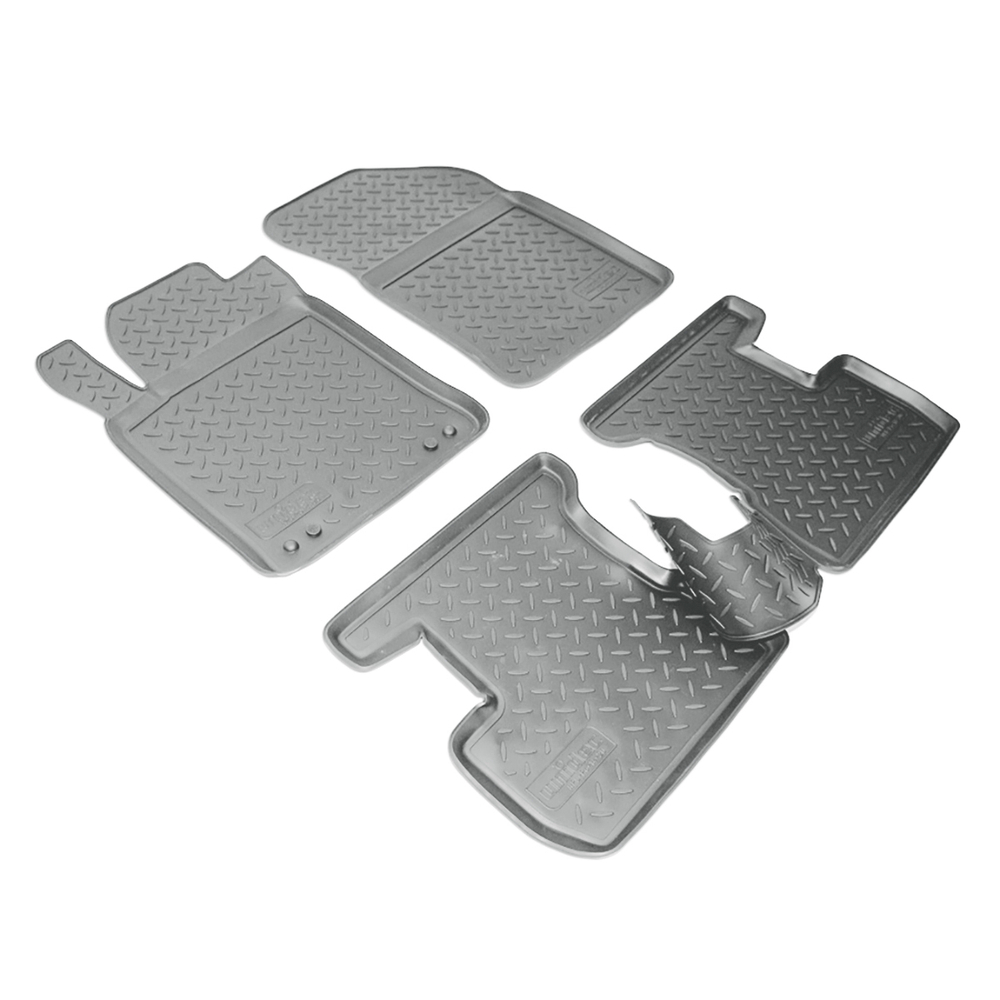 Ковры в салон Norplast/Unidec для Citroen C3 в кузове S (2010-)Полиуретан,Серый, арт.NPL-Po-14-20-G