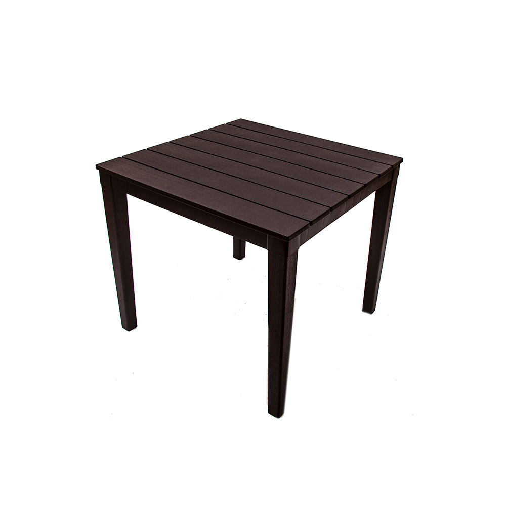 Стол пластиковый Прованс арт.3724-МТ003 квадратный (шоколад)