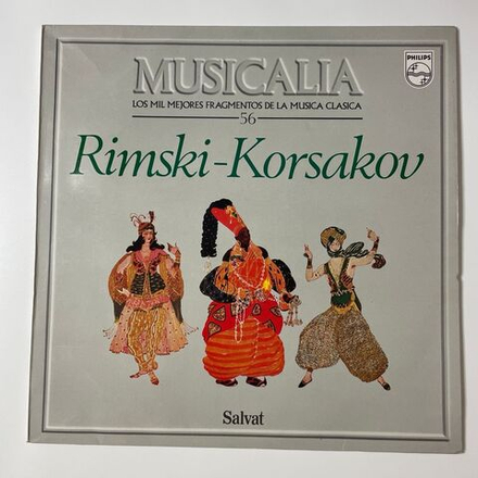 Винтажная виниловая пластинка LP Musicalia 56 Rimski Korsakov Н. А. Римский Корсаков Сборник (Испания 1987) Шехеразада, Сказка о царе Салтане