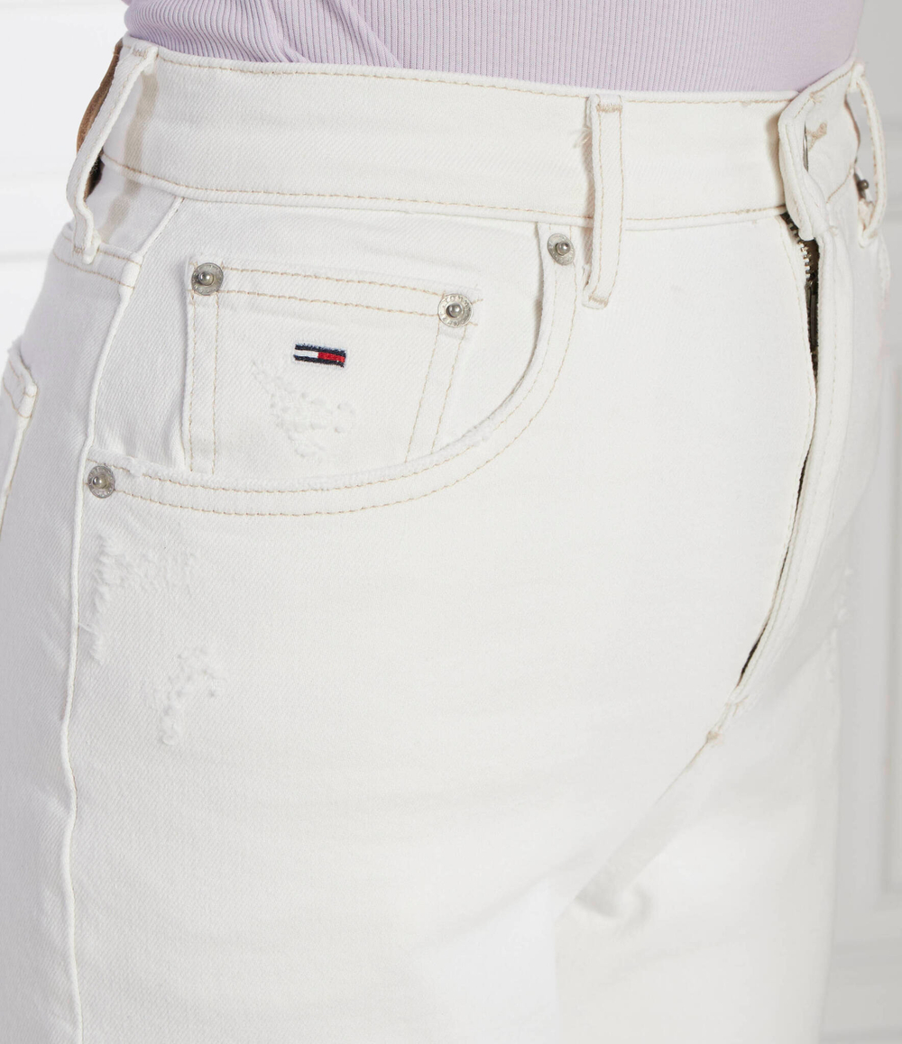 Джинсы MOM JEAN Tommy Jeans - белый(DW0DW17618)