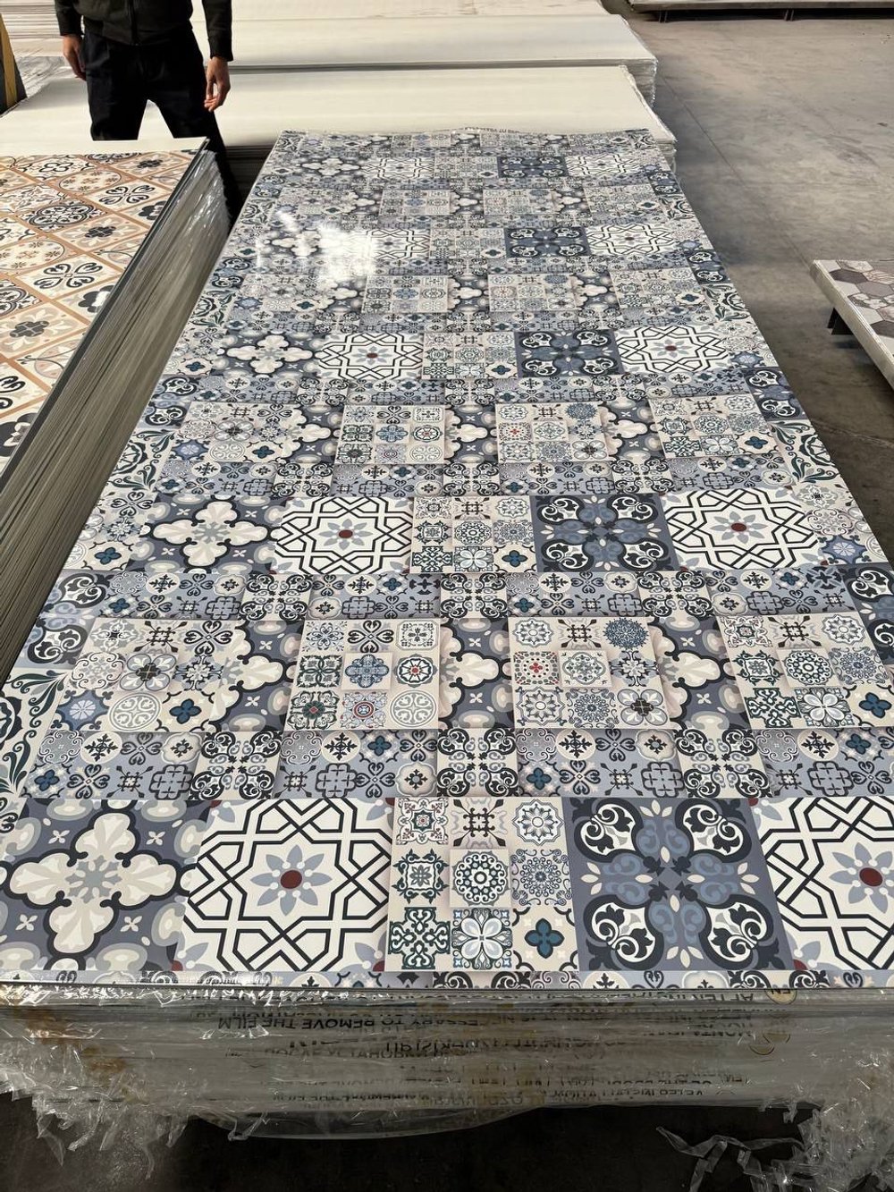 Листовая панель ПВХ "Гибкий мрамор" МД, Х02