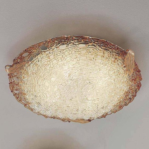 Потолочный светильник IDL 264/50PF Amber crystal glass (Италия)