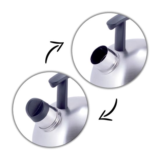 Чайник 1,5 л. из нержавеющей стали со свистком Kamille KM-1080