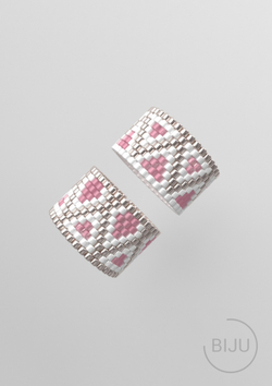 Схема кольца из бисера, узор PEYOTE, мозаичное плетение, четный счет, узор пейот из Miyuki Delica 11/0, файл PDF, RING_379