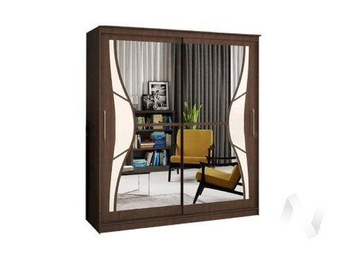 Шкаф-купе 1;7 Элегант №1 (венге)