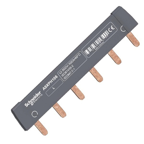 Гребенчатая шина 1-полюсная (L1…) 6 модулей 100А Schneider Electric A9XPH106