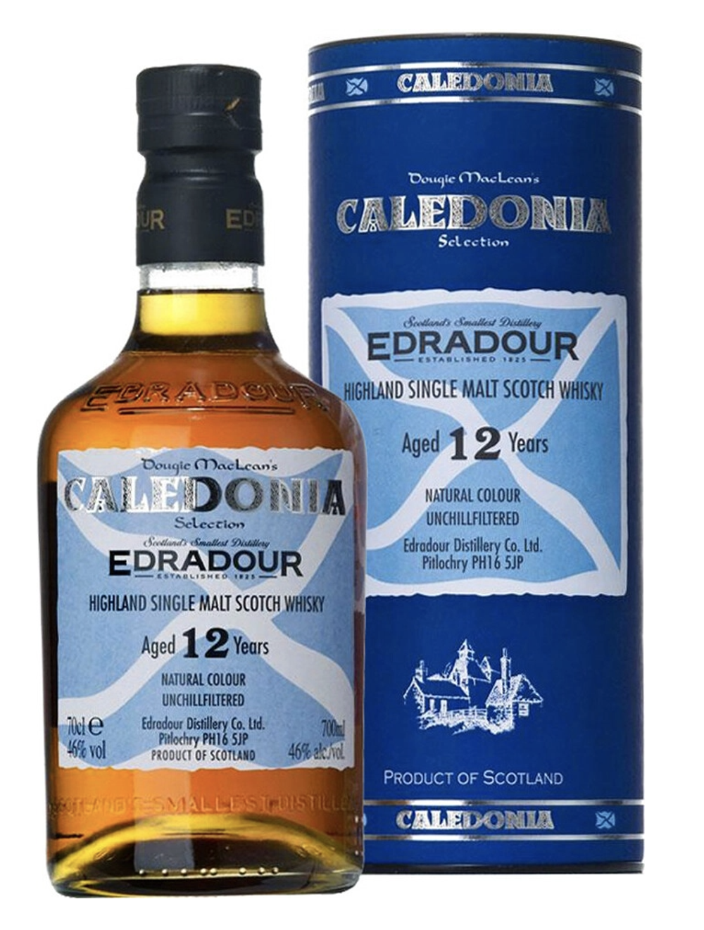 Виски Edradour Caledonia 12 years old, 0.7 л