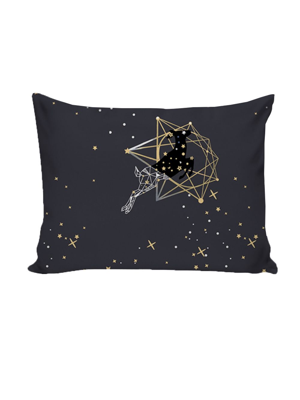 Постельное белье Полисатин Simple House "Звездный олень" 1,5-сп Наволочка 50х70 см 1 шт Простынь 150x215 см Пододеяльник 145x215 см