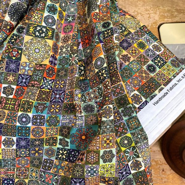 САД ЭМИРА мелкая мозаика 100% хлопок Handmade Fabrics 4