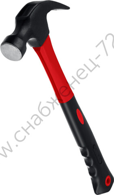 MIRAX 450 г, Молоток-гвоздодёр столярный с фиберглассовой рукояткой (20231-450)