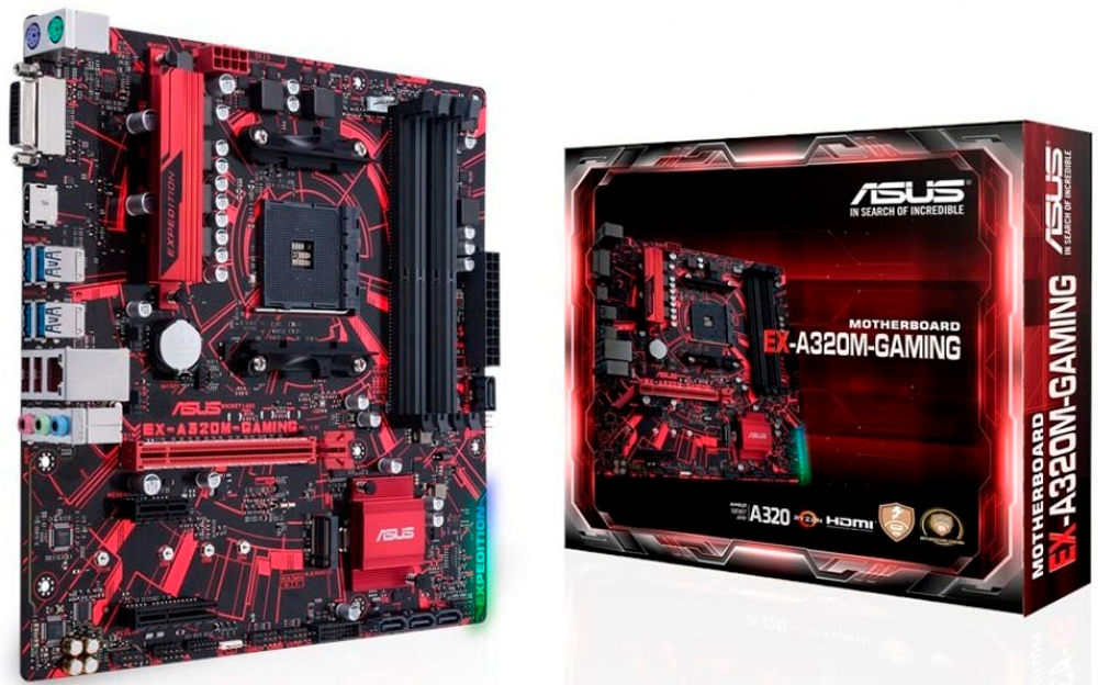 Материнская плата mATX ASUS EX-A320M-GAMING