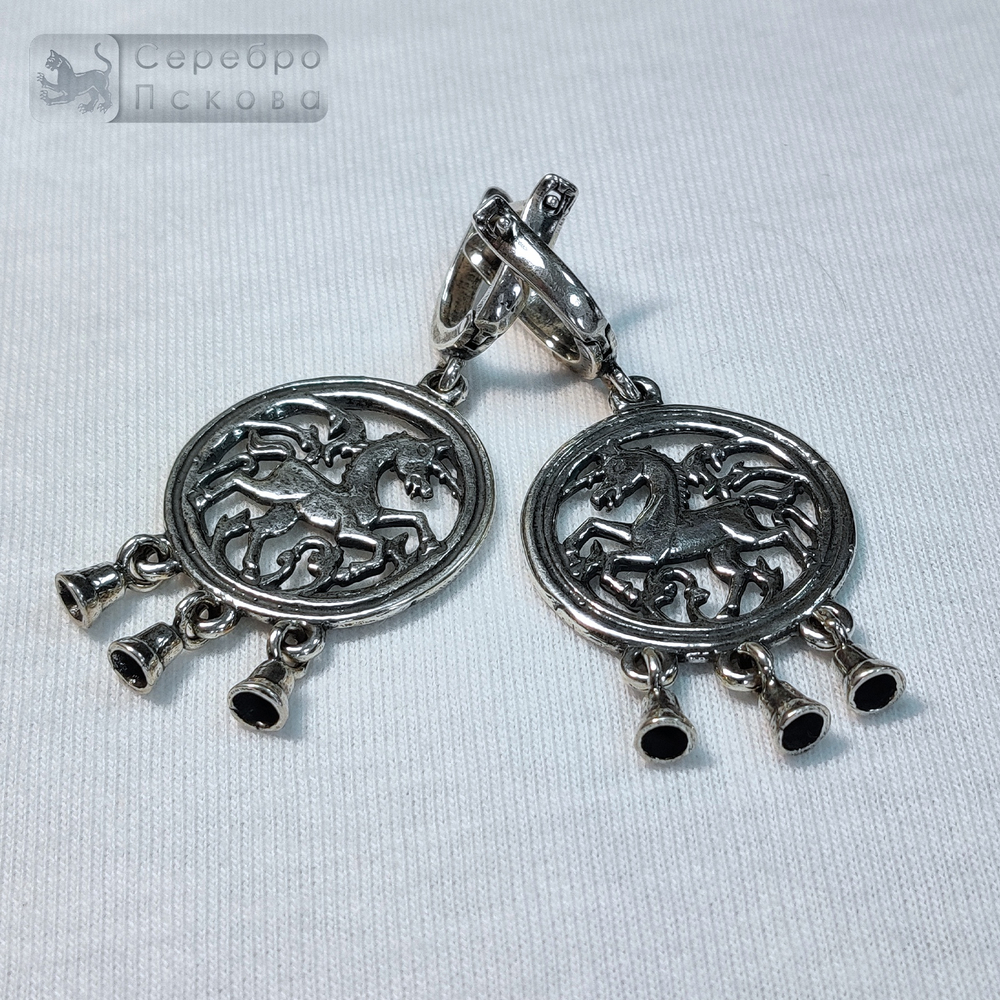 Серьги "Единороги"