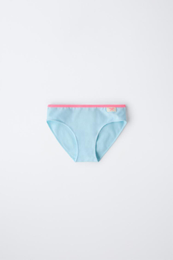 ZARA НАБОР ИЗ ШЕСТИ ТРУСОВ С НЕОНОВЫМИ ДЕТАЛЯМИ, РАЗНОЦВЕТНЫЙ