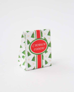 Небольшой подарочный пакетик «Новогодние ёлки» для сувениров.