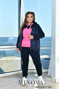 Костюм 17-292-малиновый- синий Minova