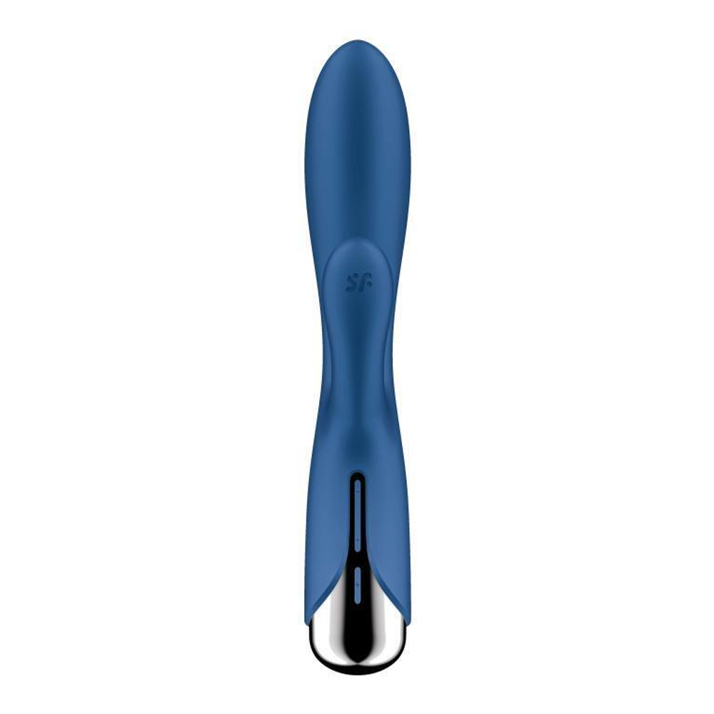 Синий вибратор-кролик с ротацией Spinning Rabbit 1 - 20 см. (Цвет: синий)