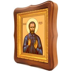 Михаил Строев святой мученик. Икона на холсте.