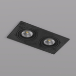 DK3022-BK Встраиваемый светильник, IP 20, 10 Вт, GU5.3, LED, черный, пластик