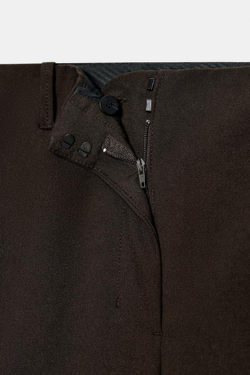 ZARА ДЛИННЫЕ ШОРТЫ-БЕРМУДЫ — ZW COLLECTION, КОРИЧНЕВЫЙ