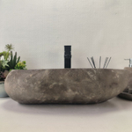 Раковина из речного камня RS63665 (55*36*15) 0122