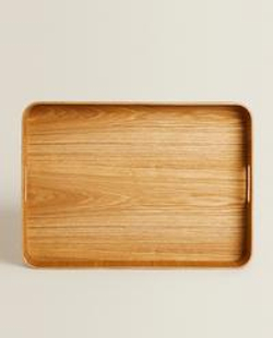 Zara Home Поднос из дерева, цвет бежевый, 55 см