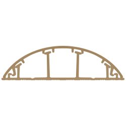 Кабель-канал ЭРА KK-70-16-P напольный бежевый RAL 1001 70х16мм 42м | Кабель-канал напольный