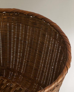 Zara Home Корзина из бамбука, цвет бежевый, 51 см