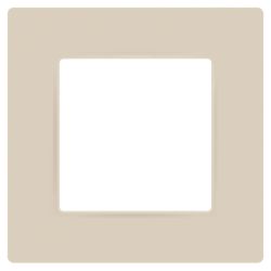 Рамка для розеток и выключателей ЭРА Серия 12 12-5201-02 на 1 пост, Классик, слоновая кость