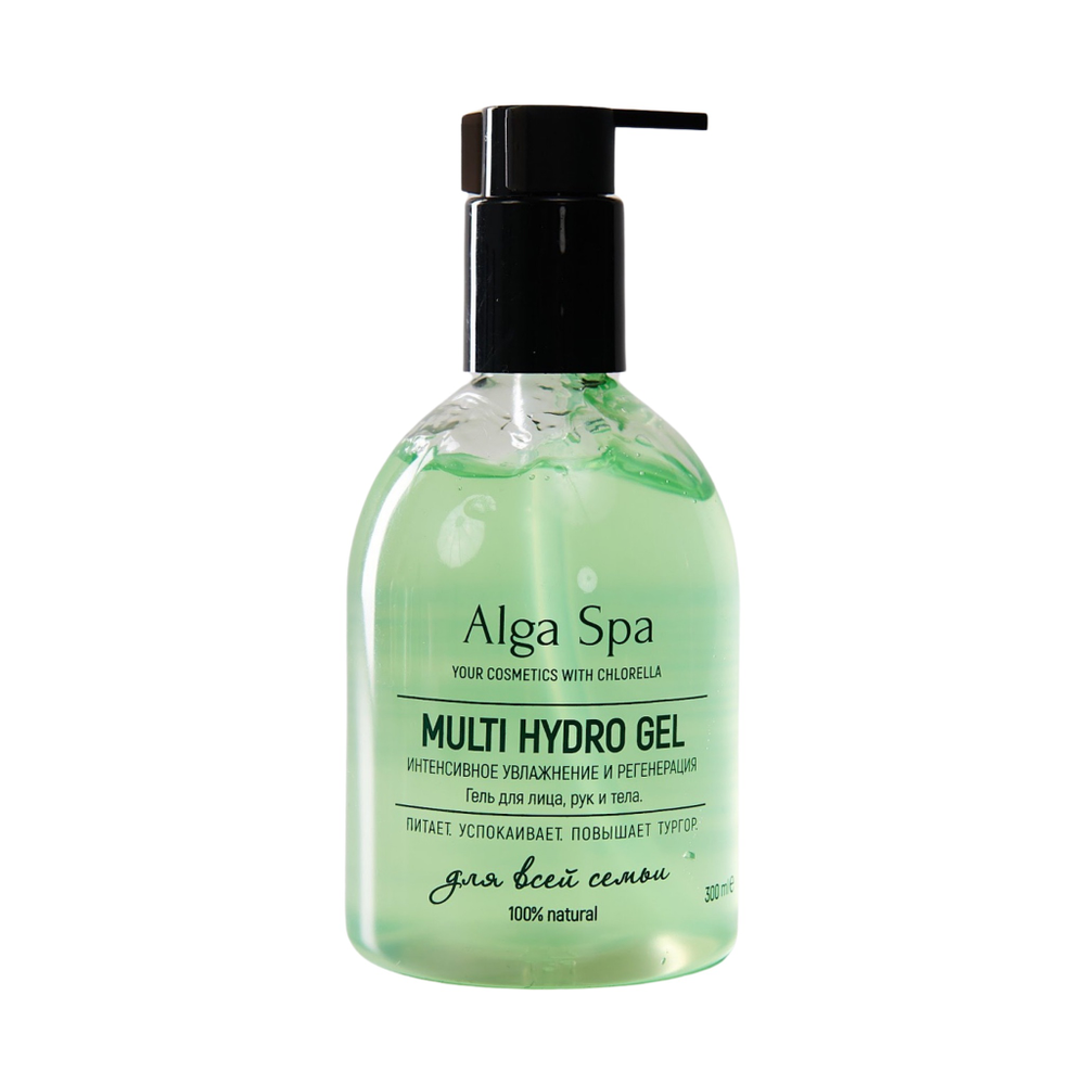 Гель для лица, рук и тела "Интенсивное увлажнение и регенерация", 300 мл (Alga Spa)