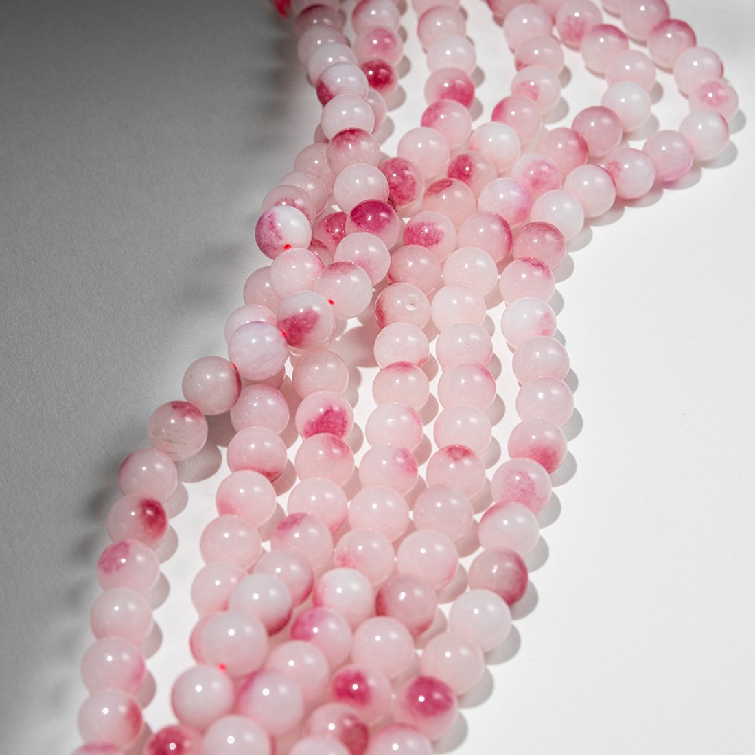 Кварц "с румянцем" натуральный, 10мм, бусины в форме шара