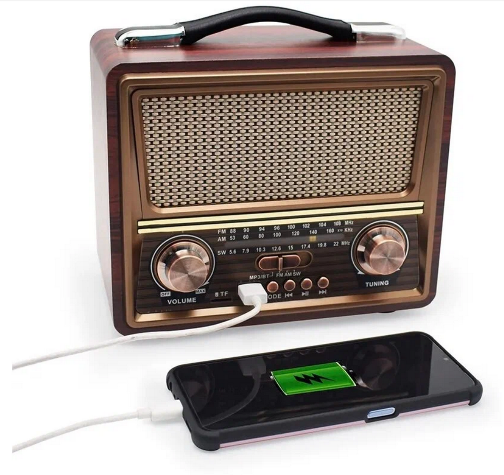 Радиоприемник в стиле ретро +MP3 плеер Raiseng R-2055Bluetooth