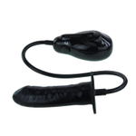 Расширяющийся вибратор Bigger Joy - 15,5 см. (Цвет: черный)