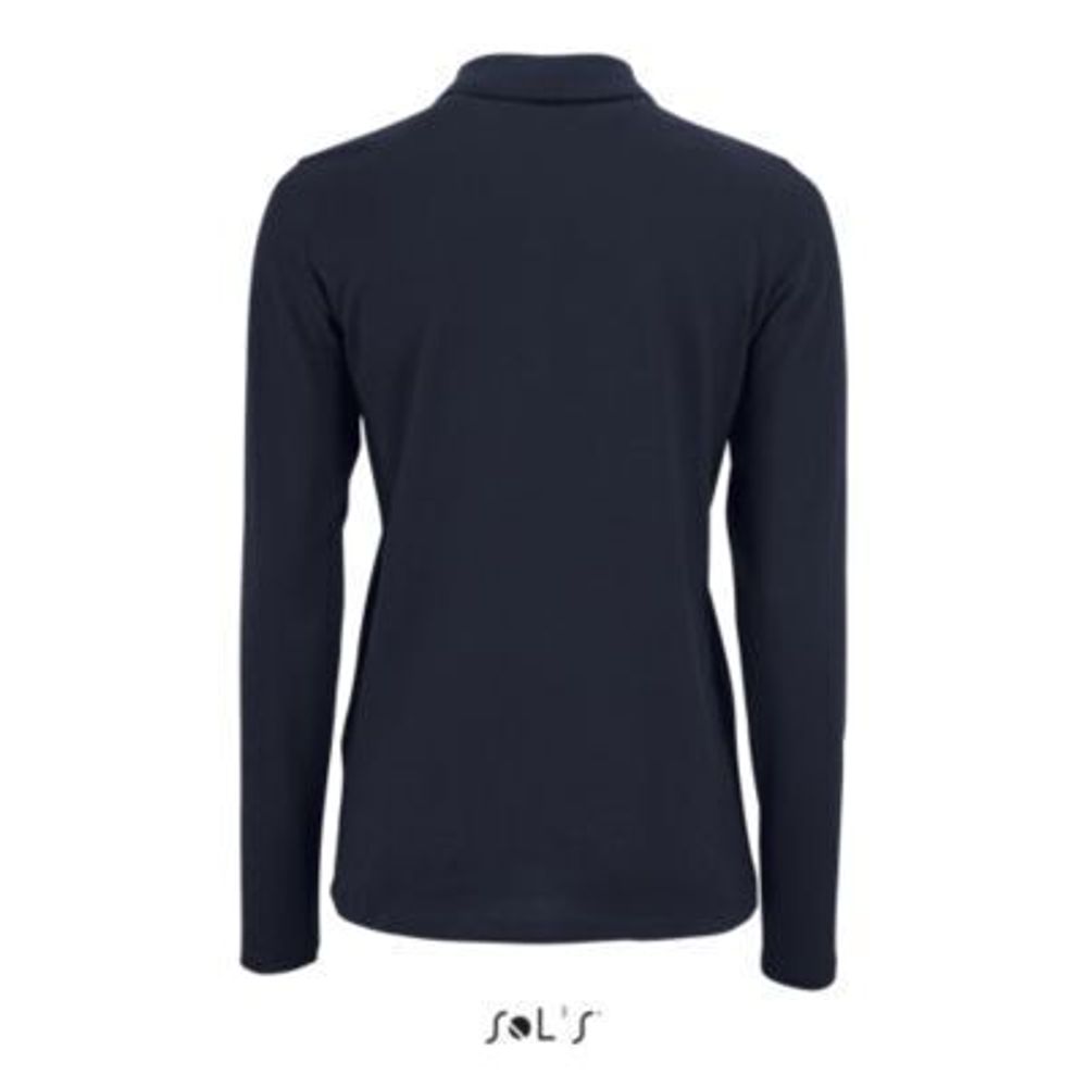 Рубашка поло с длинным рукавом Perfect, женская. Чёрный  M