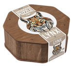 Деревянный пазл-головоломка EWA Рысь L (35x28 см) коробка-шкатулка