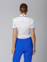 Рубашка приталенная с коротким рукавом