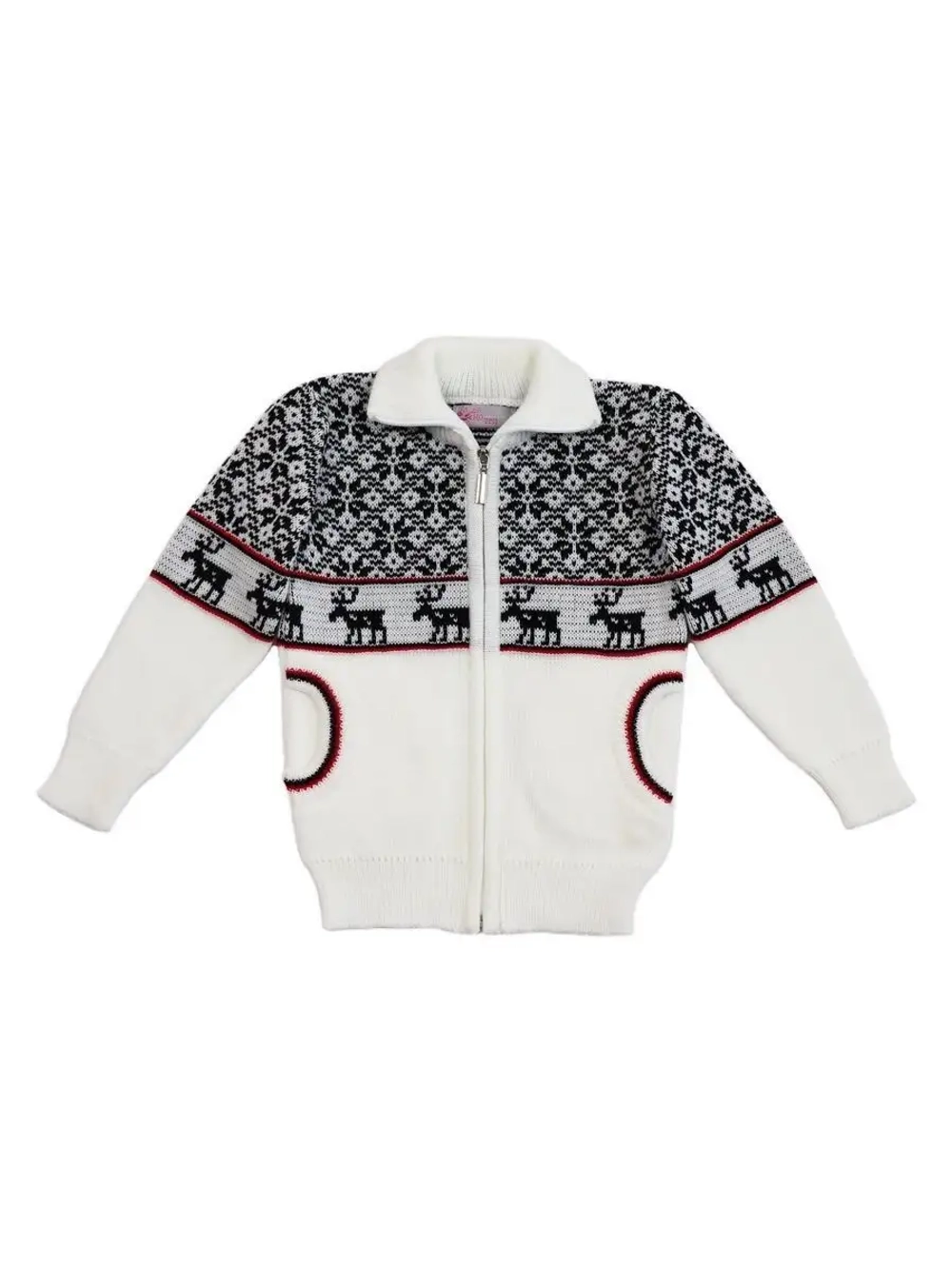 Кофта вязаная на молнии "Нордик"