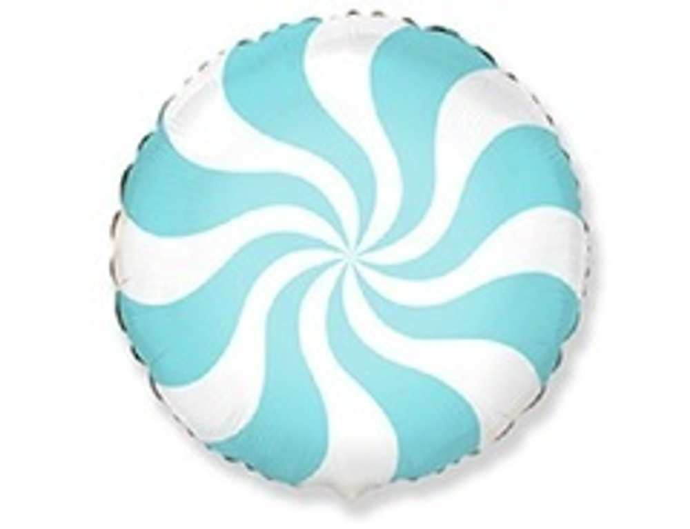 Ф 18" Конфета карамель леденец голубая пастель/FM