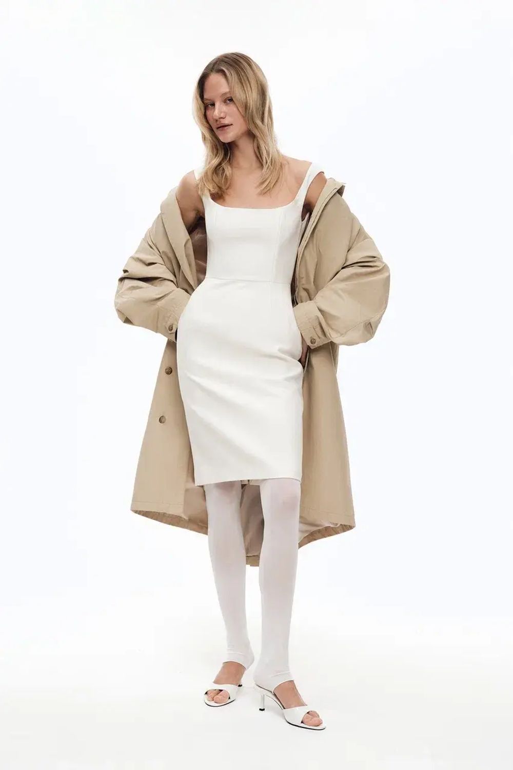 Платье корсетное (Busy mode On), молочное