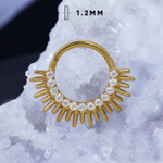 Кликер Sundown PVD Yellow Crystal 1.2мм