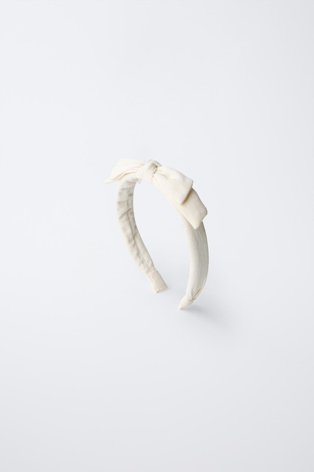 ZARA ОБОДОК С БАНТОМ, ЭКРЮ