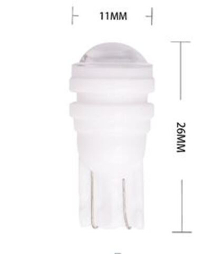 Светодиод 12V T10  3SMD 2835 белый Ceramic LENS МТ Матовый (без цок) ВЫСОКАЯ ТС-А-WZ