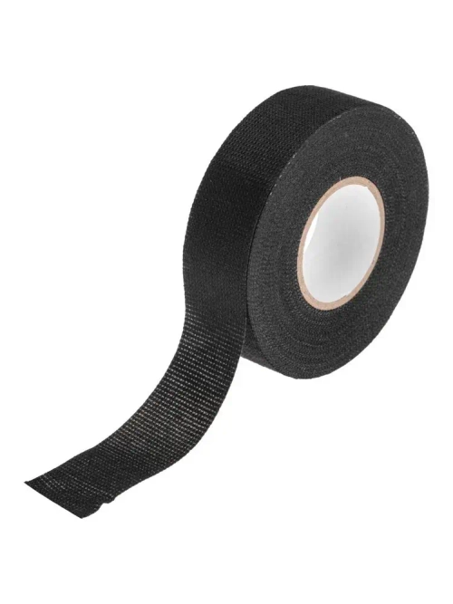 Изолента черная автомобильная 0.3х25 мм 15 м флисовая для проводов KRANZ