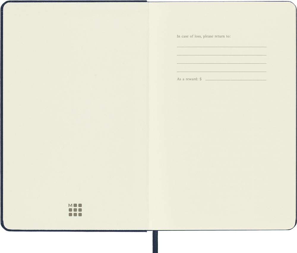 Блокнот Moleskine CLASSIC QP053B20 Medium 115x180мм 240стр. пунктир твердая обложка синий