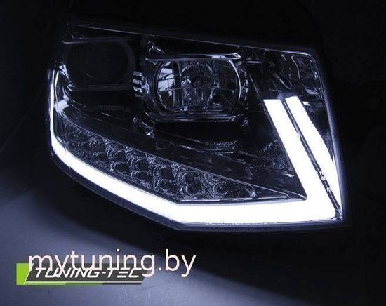 Передние фары CHROME TUBE LIGHT LED DRL для Volkswagen T6