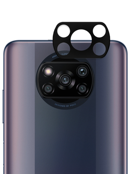 Стекло на камеру ROSCO для Poco X3 NFC;Poco X3 Pro оптом (арт. XM-PX3-3D-CAM-GLASS)