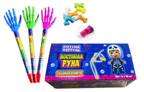 Конфета сахарная Костяная рука 12бл*30шт*4г