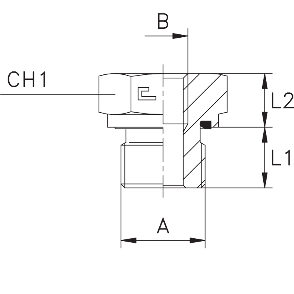 Соединение PFE BSP 1/2" BSP 1.1/4"