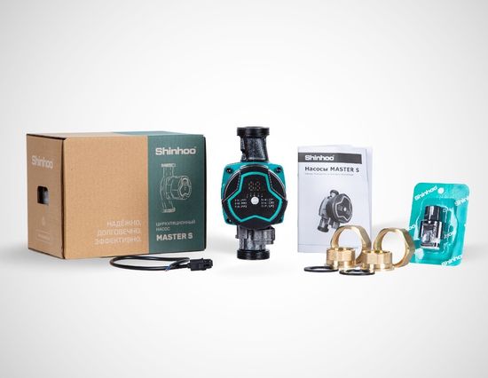 Циркуляционный насос Shinhoo Master S 25-4 180 с гайками энергоэффективный (71111002)