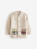 Кардиган вязаный для мальчика Next K82-069, Бежевый