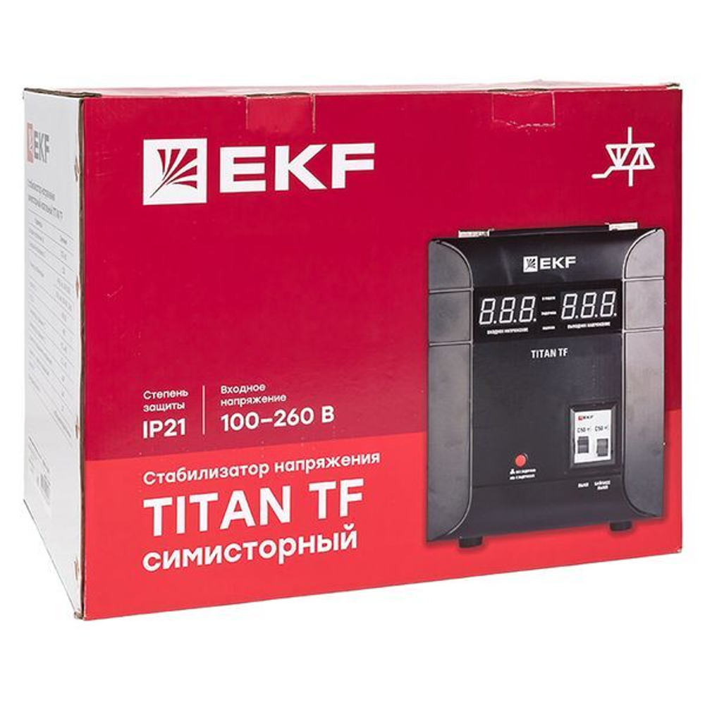 Стабилизатор напряжения симисторный EKF stab-TF-10000